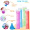 50-Pack Freezer Pop Bags Set – Disposable Ice Popsicle Molds with 2 Popsicle Holders for Kids, Zip-Seal Bags for Healthy Snacks, Yogurt Tubes, Juice, and Fruit Smoothie Popsicles